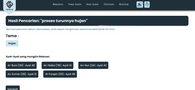 TAFSIL Semantic Search