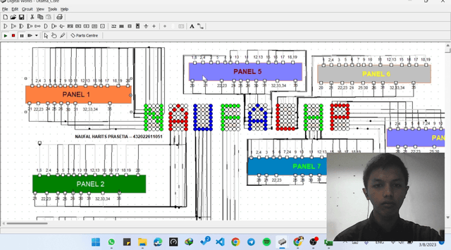 Running Text - NAUFAL HP